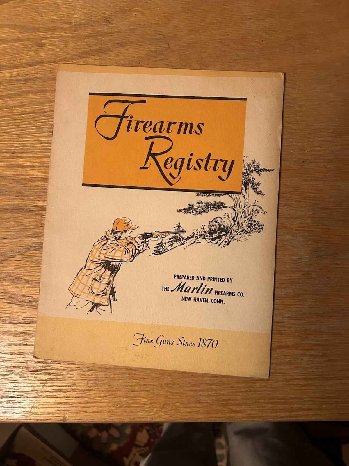 Vintage Marlin Firearms Firearms Registry 1950s 