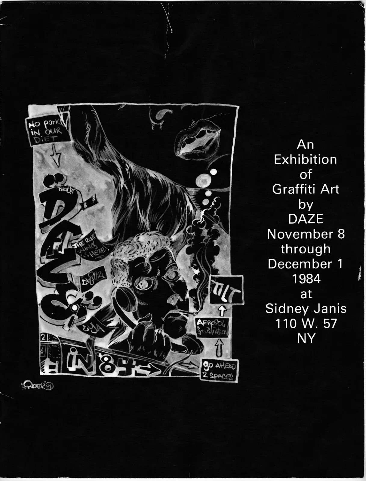 Crash/Daze 1984 Graffiti Art Exhibition Catalogue Sidney Janis Gallery 1st Ed
