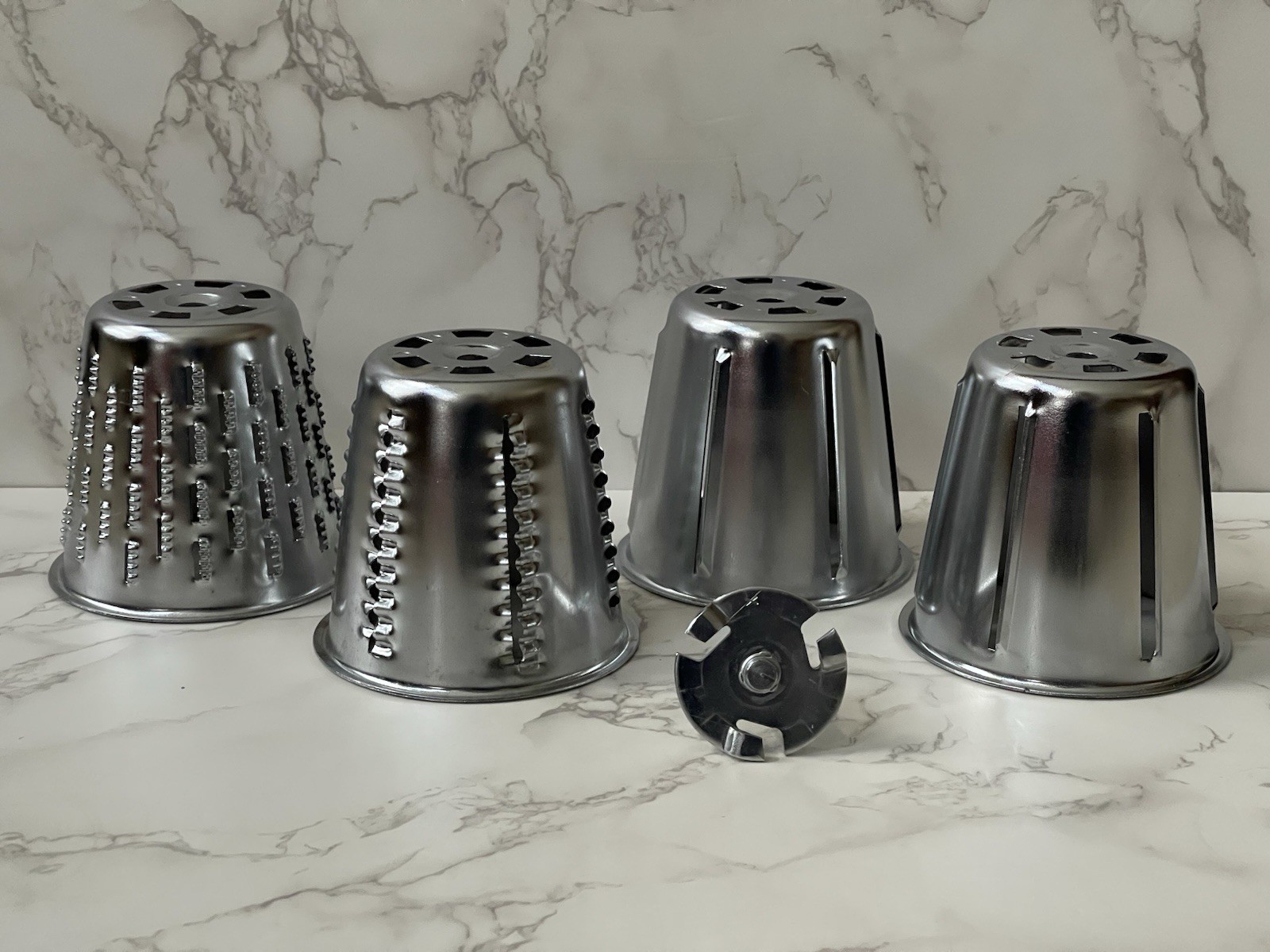 VTG KitchenAid Hobart Lot of 4 RVS Rotor Vegetable Replacement Cones/Shaft