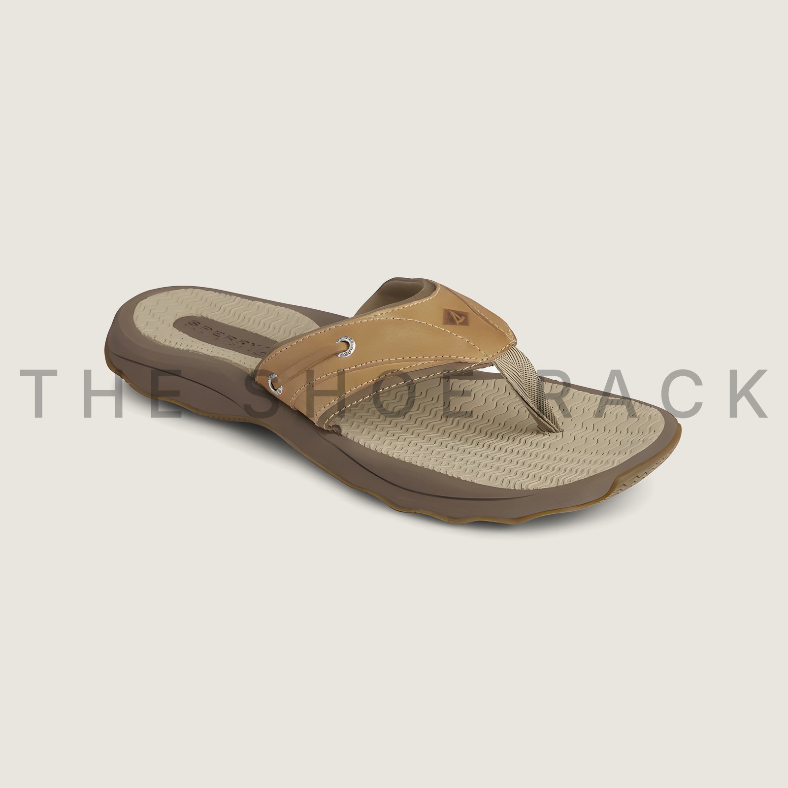 Sperry Outer Banks Thong Men's Flip Flops Tan STS17567 New with Box Sperry Outer Banks Thong Men's Flip Flops Tan STS17567 New with Box