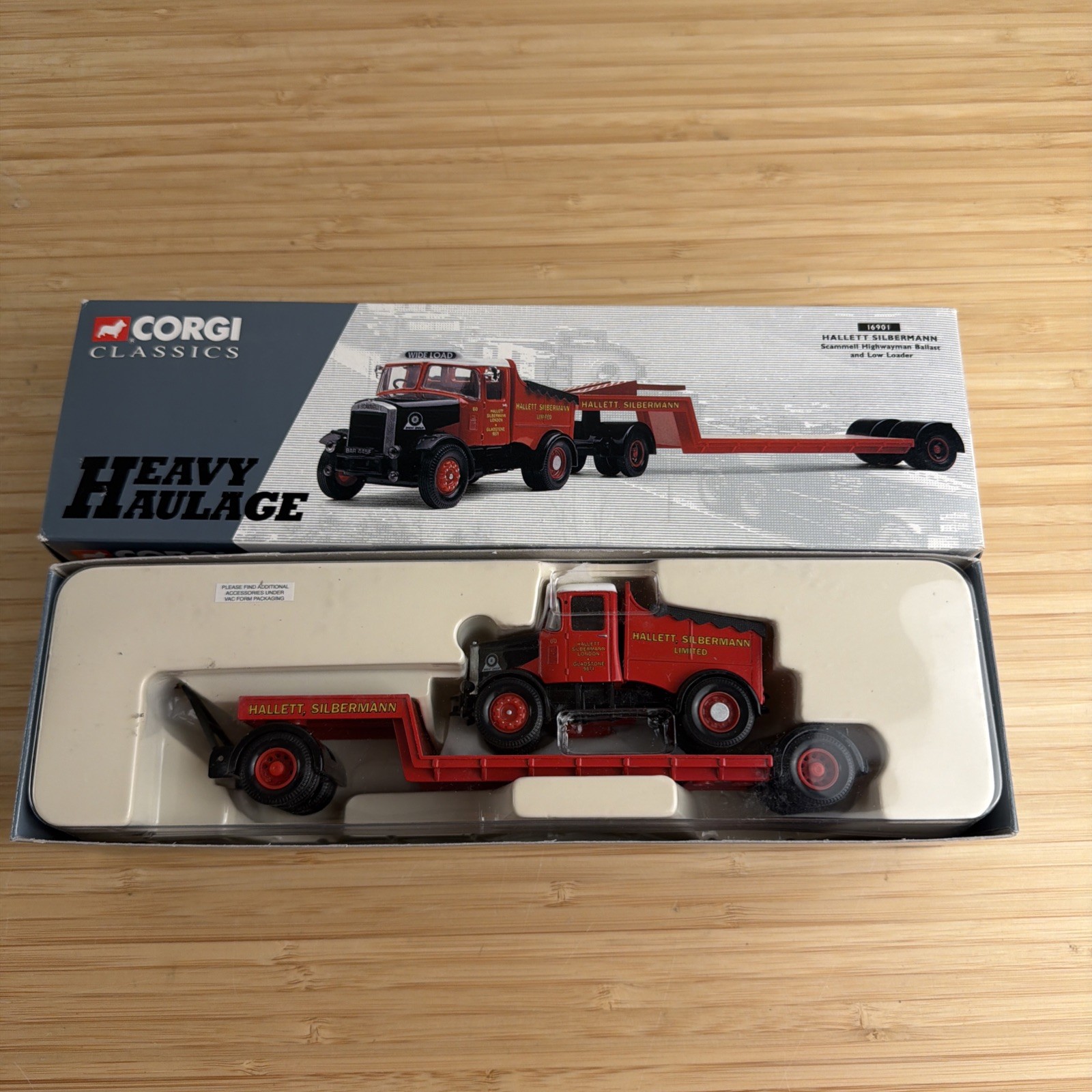 Corgi 1:50 Scammell Highwayman Ballast & Low Loader Trailer Hallett Box 16901 Corgi 1:50 Scammell Highwayman Ballast & Low Loader Trailer Hallett Box 16901