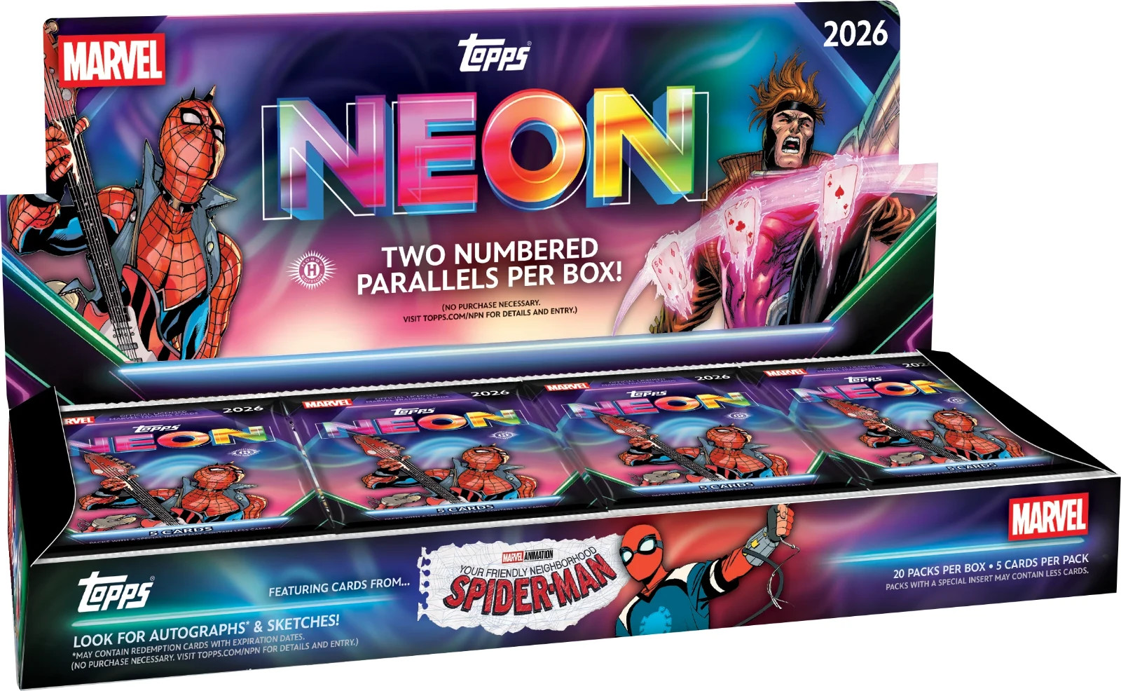 2026 Topps Neon Marvel - Hobby Box - New - Preorder/Presale - 10/14/26 2026 Topps Neon Marvel - Hobby Box - New - Preorder/Presale - 10/14/26