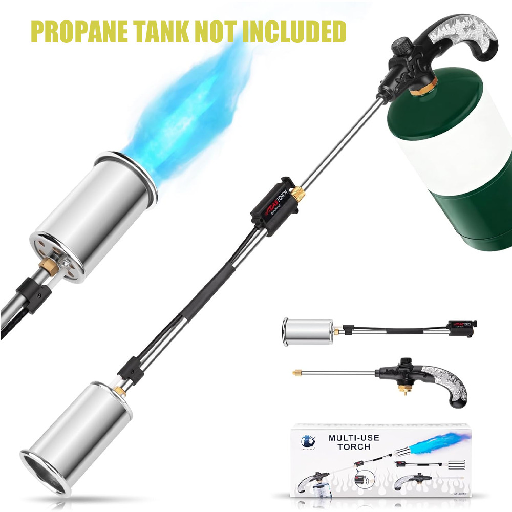 Portable Propane Torch Weed Burner Ice Snow Melter Outdoor Flame Thrower