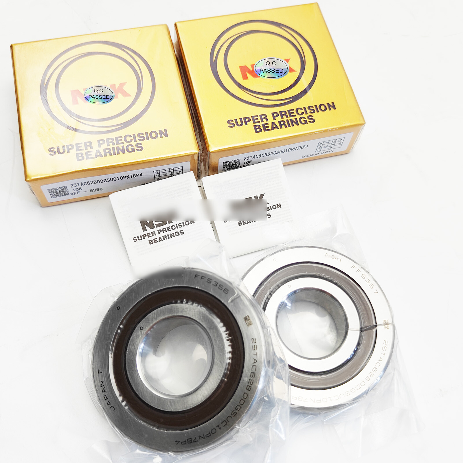 2Pc New SEALED Ball Screw Bearings for NSK 25TAC62BDDGSUC10PN7BP4 ABEC-7 Matched