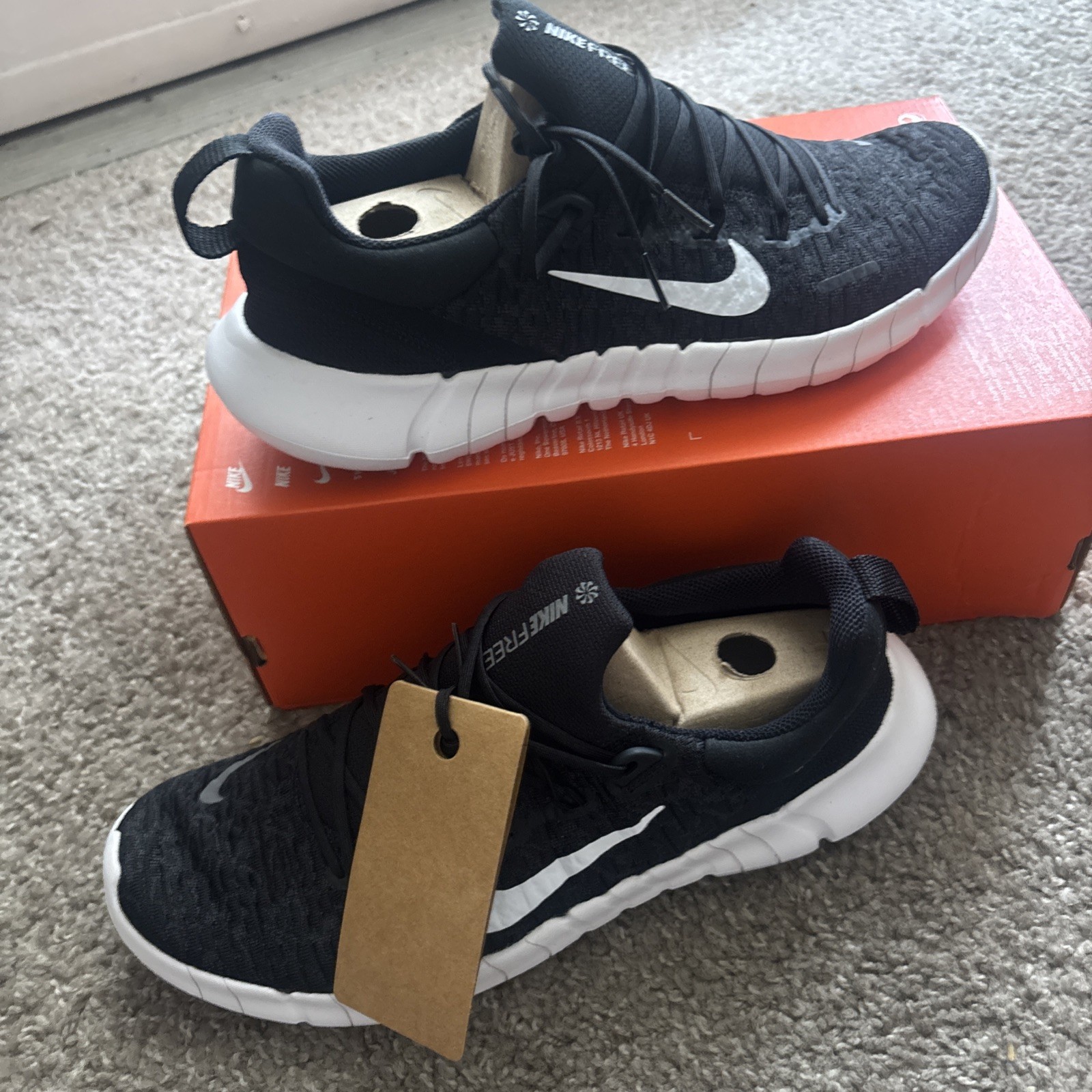 Nike Free RN 5.0 Next Nature BlackSmoke Grey-White CZ1884-001 Men\'s Size 9.5 Nike Free RN 5.0 Next Nature BlackSmoke Grey-White CZ1884-001 Men\'s Size 9.5