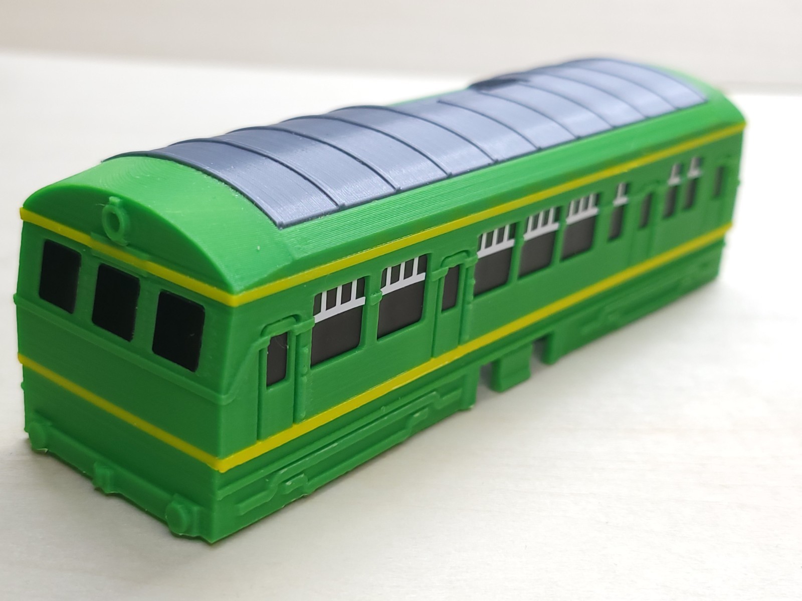 Custom 3D Printed Railcar Shell FDM Green/Yellow Fits TOMY Trackmaster Diesel 10 Custom 3D Printed Railcar Shell FDM Green/Yellow Fits TOMY Trackmaster Diesel 10