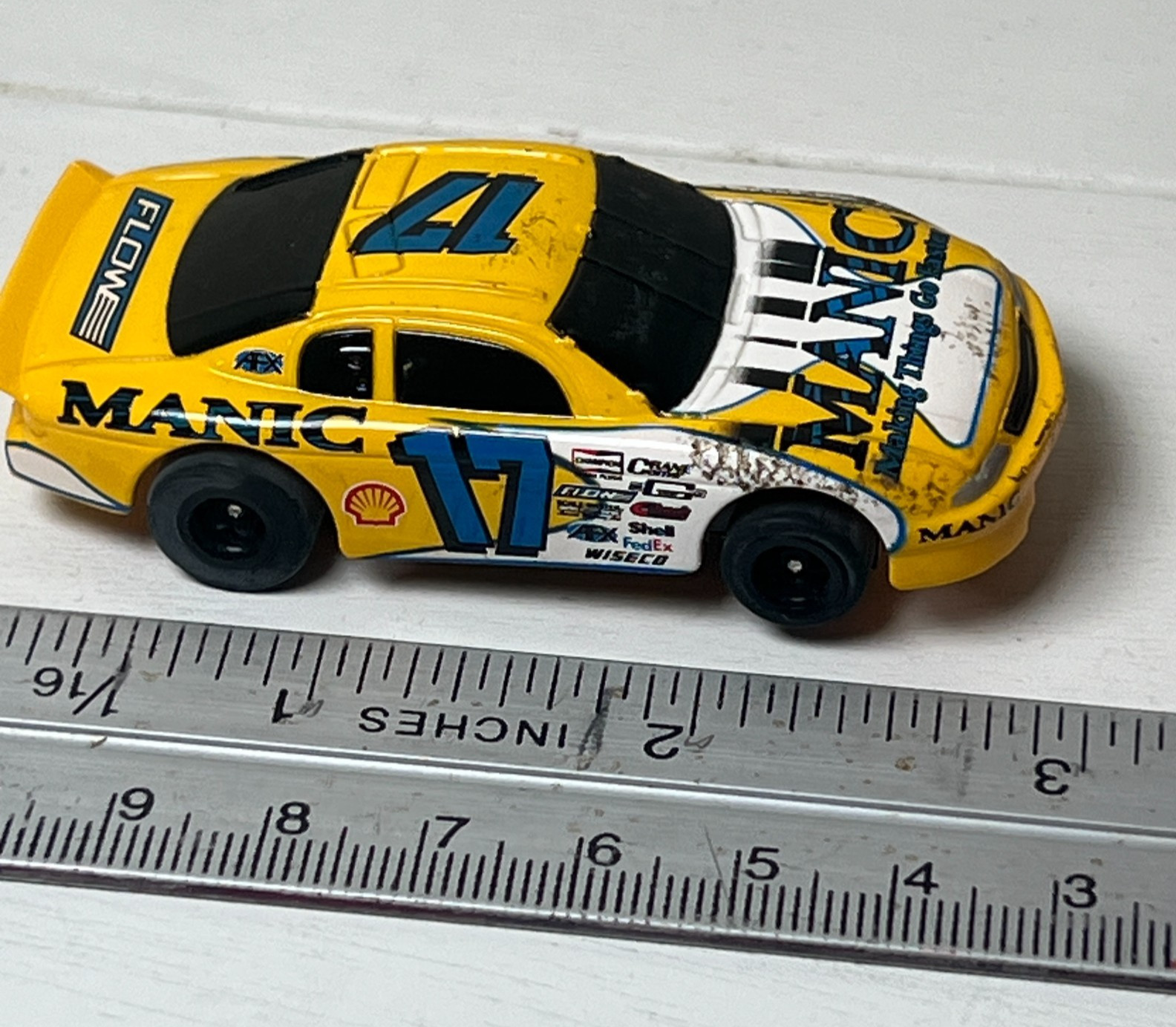 Tomy AFX No. 17 Manic Stock Car NASCAR HO Scale Slot Car – Tested Tomy AFX No. 17 Manic Stock Car NASCAR HO Scale Slot Car – Tested
