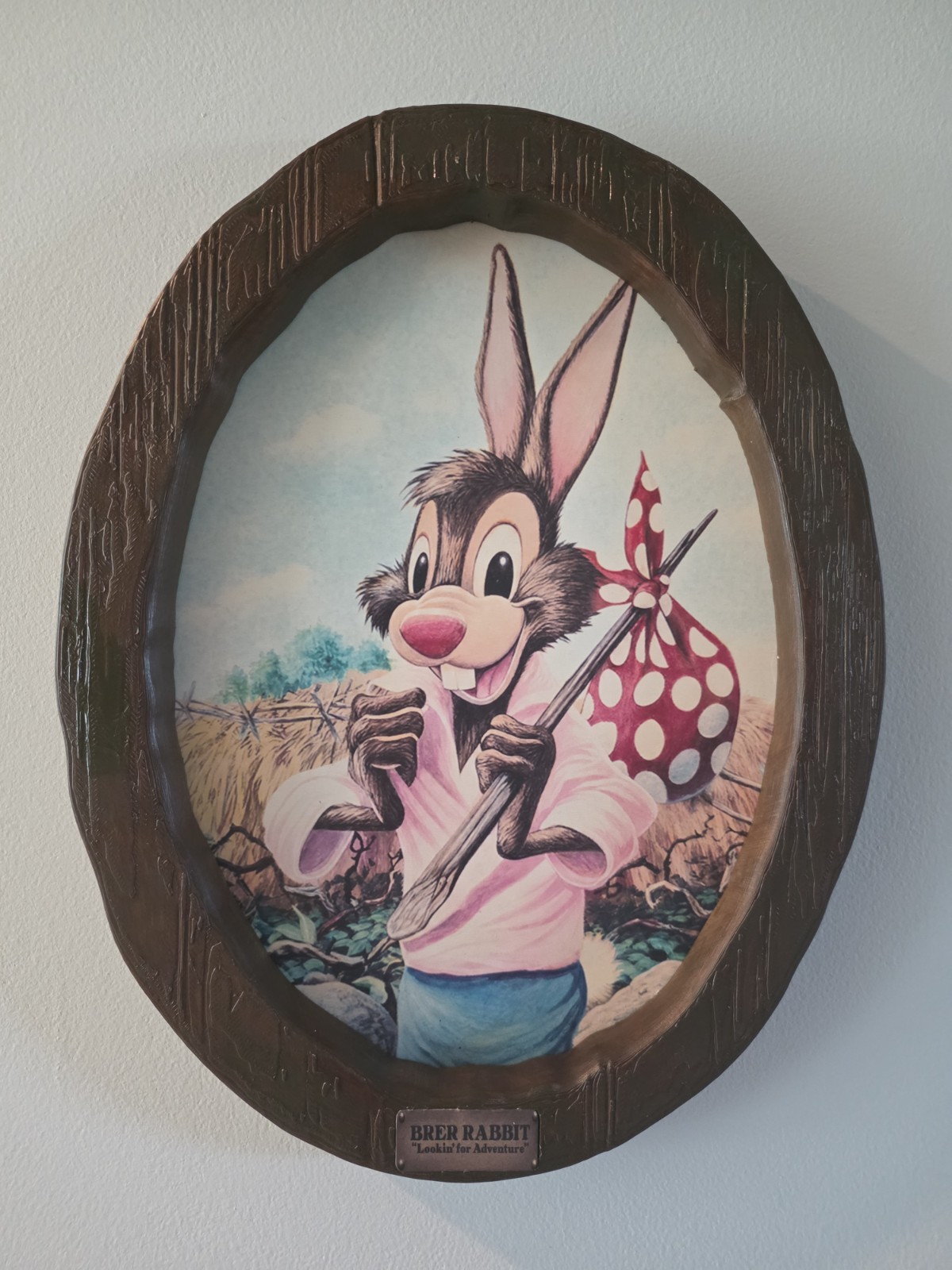 Disney World Splash Mountain Brer Rabbit Portrait Replica Prop