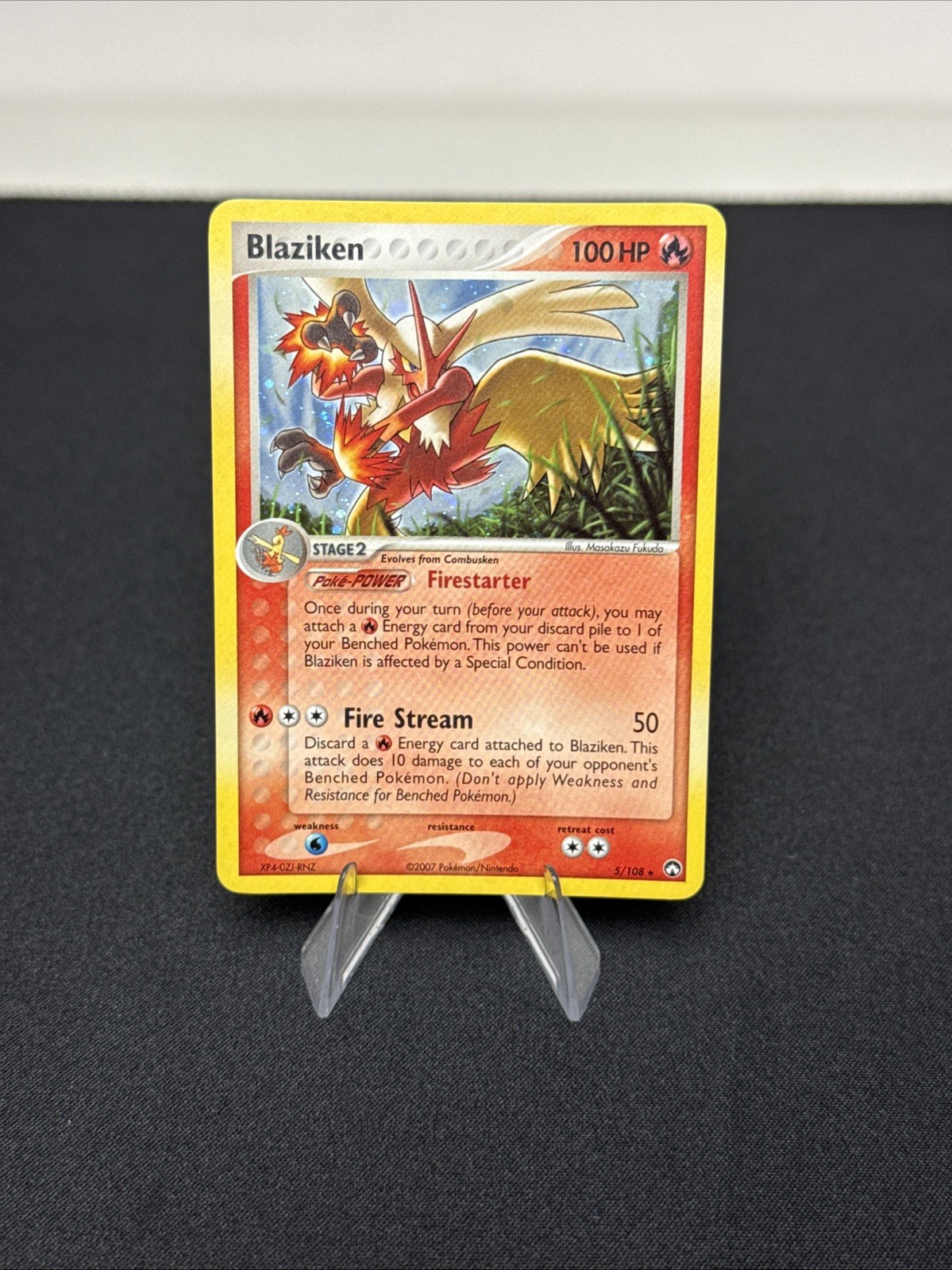 NM Blaziken 5/108 EX Power Keepers Holo SWIRL RARE CONDITION NM Blaziken 5/108 EX Power Keepers Holo SWIRL RARE CONDITION