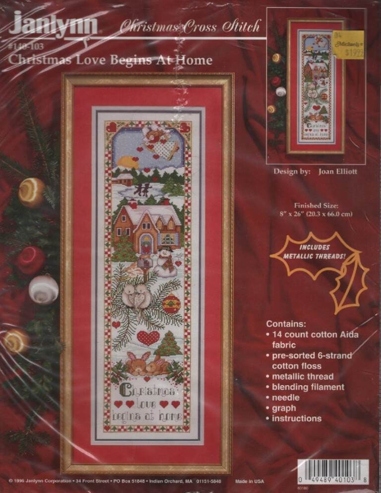 NIPVTG CHRISTMAS CROSS STITCH KIT CHRISTMAS LOVE BEGINS AT HOME