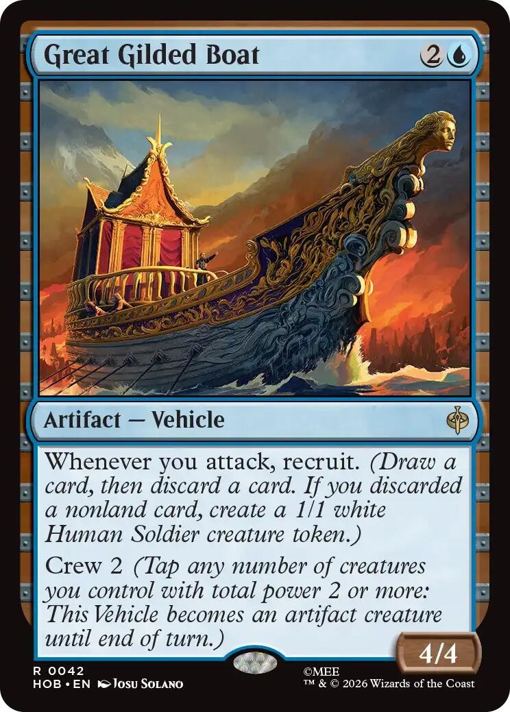 NM - Great Gilded Boat [HOB - 42]