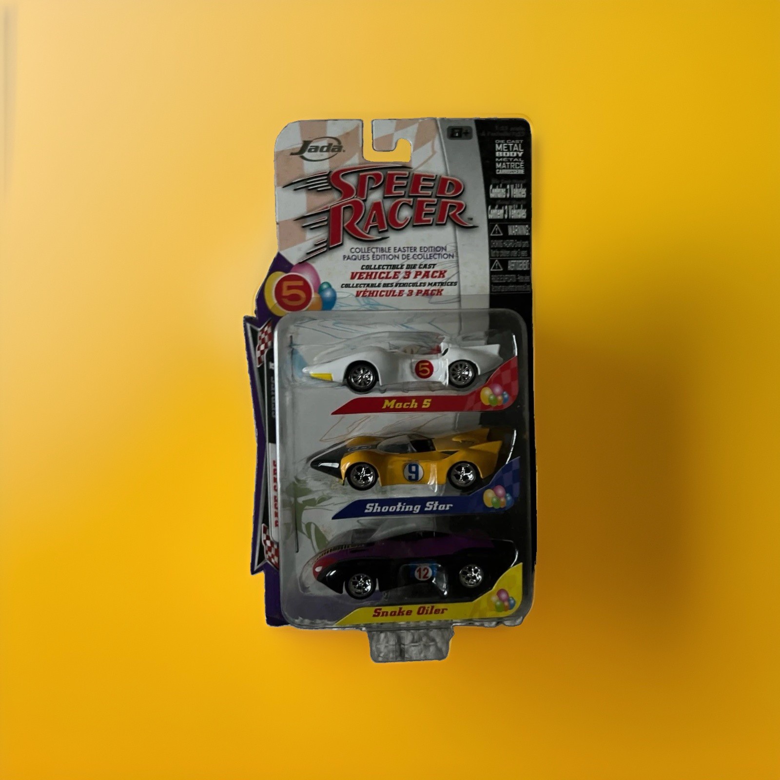 Jada Speed Racer Mach 5 Shooting Star Snake Oiler 3 Pack Diecast 2008 Rare