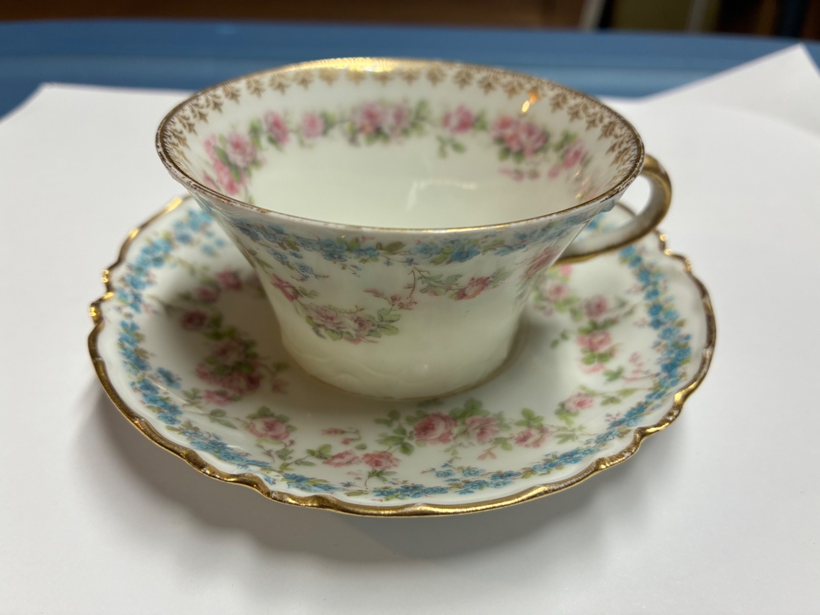 Antique Haviland France Haviland & Co Limoges Demitasse Cup And Saucer