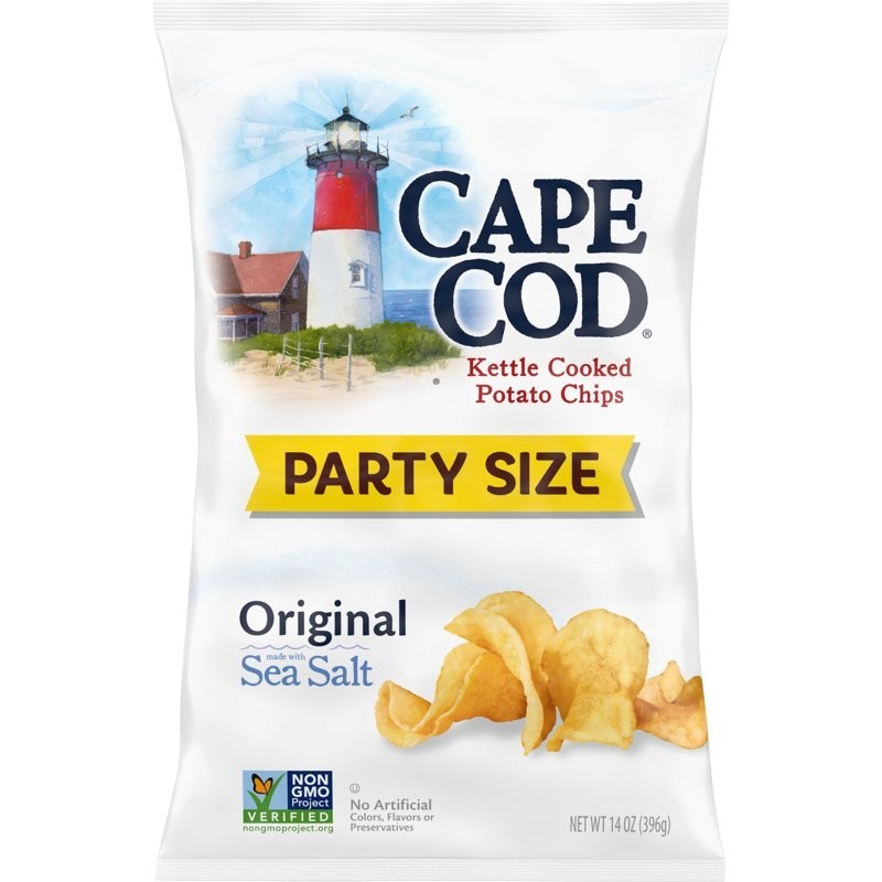 Cape Cod Potato Chips, Original Kettle Chips, 14 oz Party Size Cape Cod Potato Chips, Original Kettle Chips, 14 oz Party Size