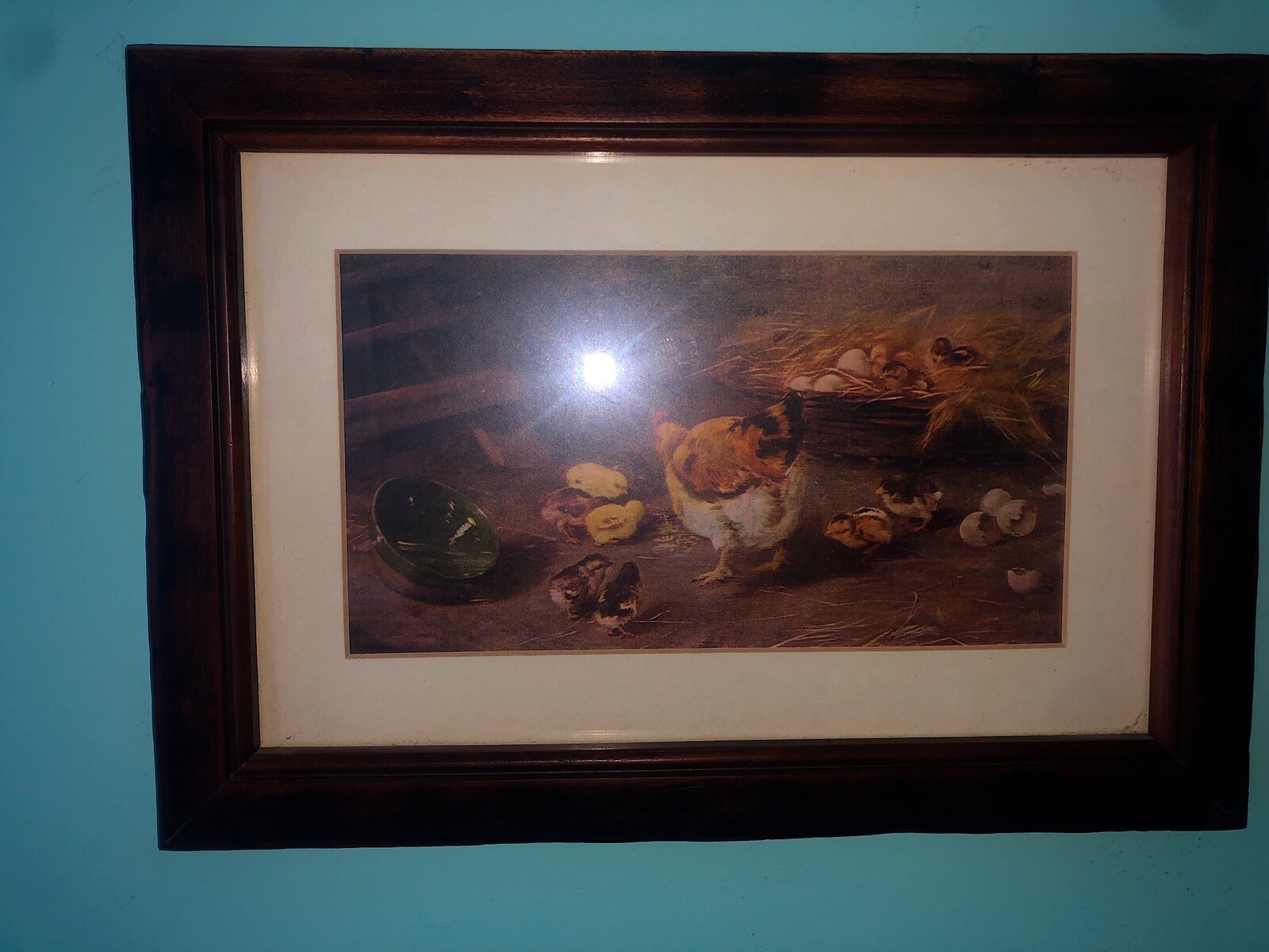 Anitque Chicken Print