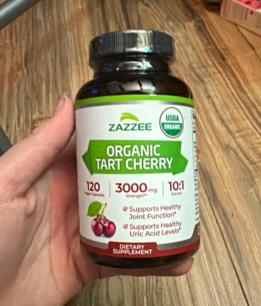 Zazzee USDA Organic Tart Cherry 10:1 Extract 3000mg Joint Support 120 Caps