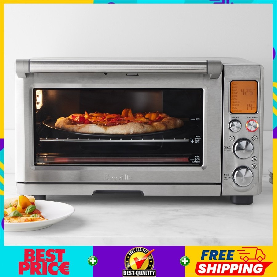 Breville Smart Oven Pro 22 lb. 12 oz with Light BOV845BSS +100% Authentic