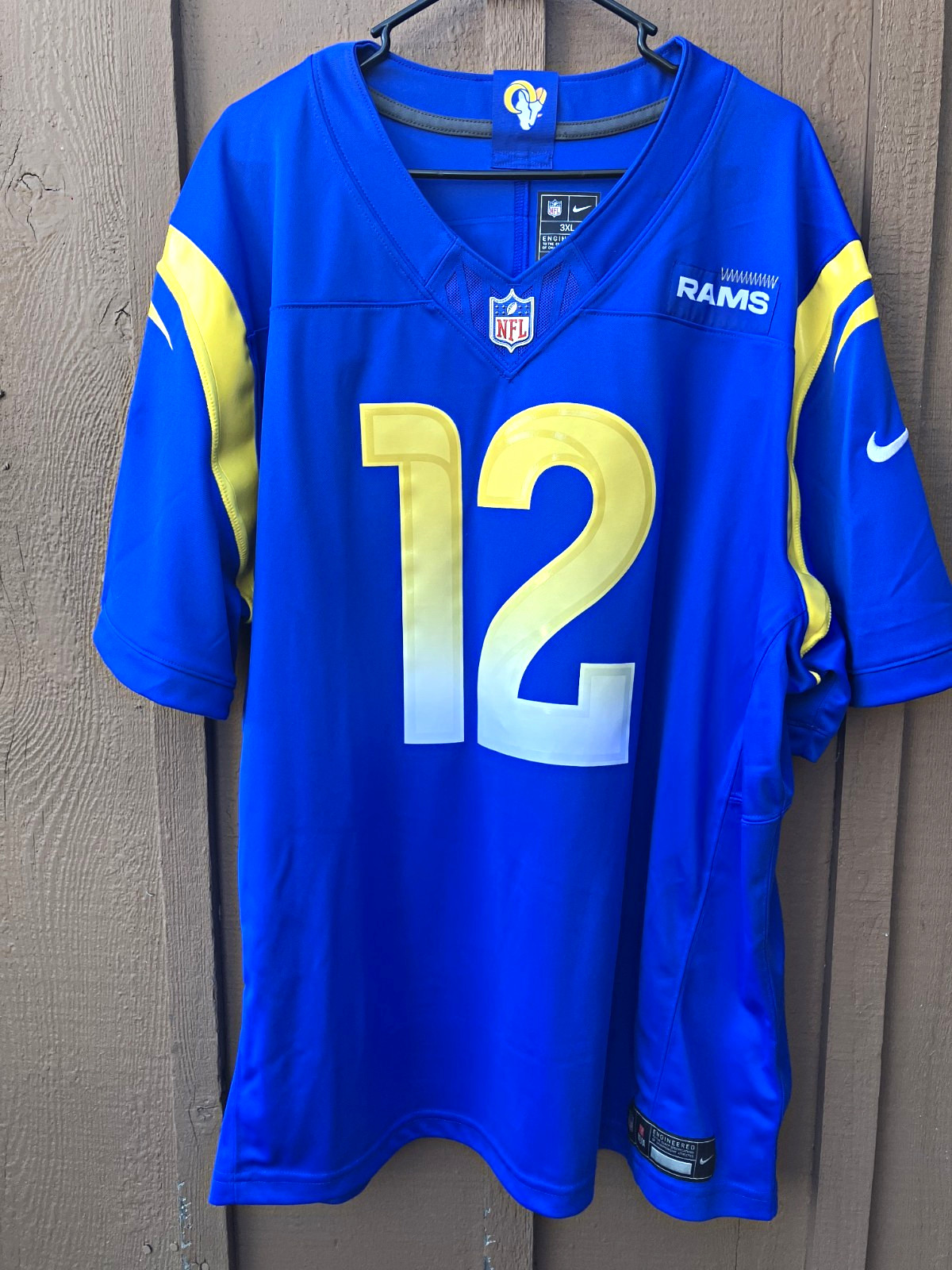 Nike Los Angeles Rams Nacua #12 NFL Football Jersey Men\'s 3XL Blue/Yellow Nike Los Angeles Rams Nacua #12 NFL Football Jersey Men\'s 3XL Blue/Yellow