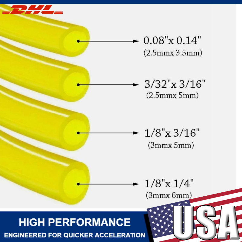 4 Sizes Petrol Fuel Line Hose Pipe Tubing For Trimmer Chainsaw Blower Tools Kit