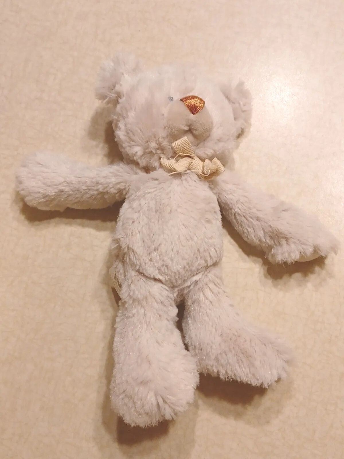 Demdaco Baby Plush Teddy Bear Soft Beige Neutral Demdaco Baby Plush Teddy Bear Soft Beige Neutral