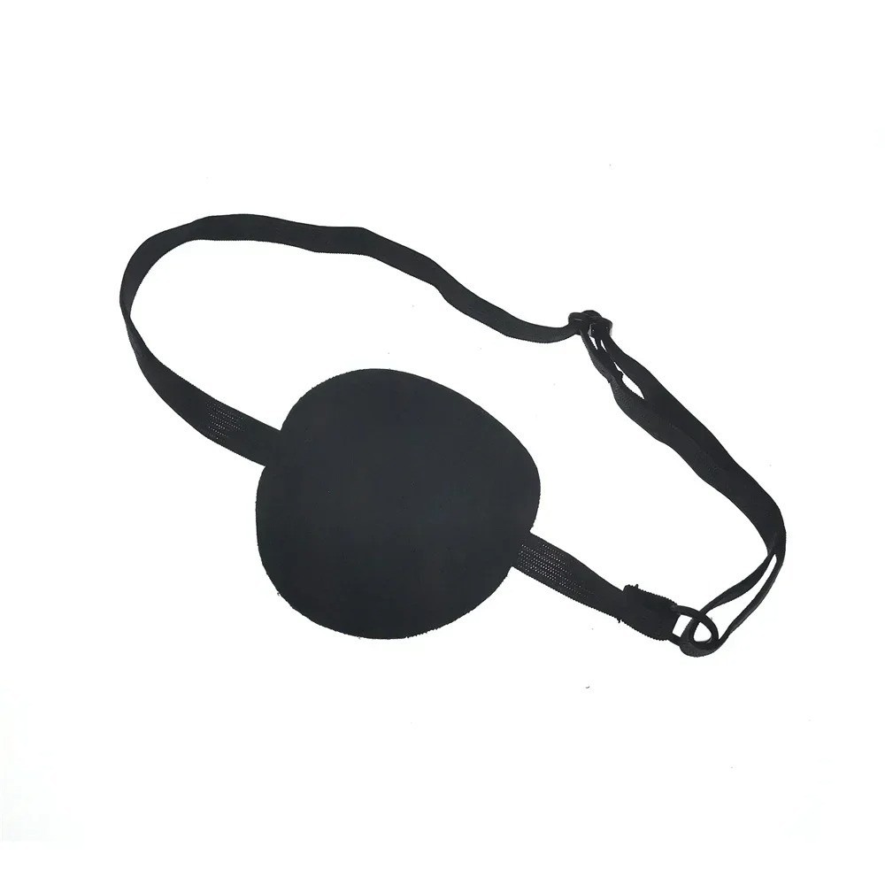 Pirate Eye Patch Eyepatch Unisex Black Adjustable Washable Concave Kids Cosplay