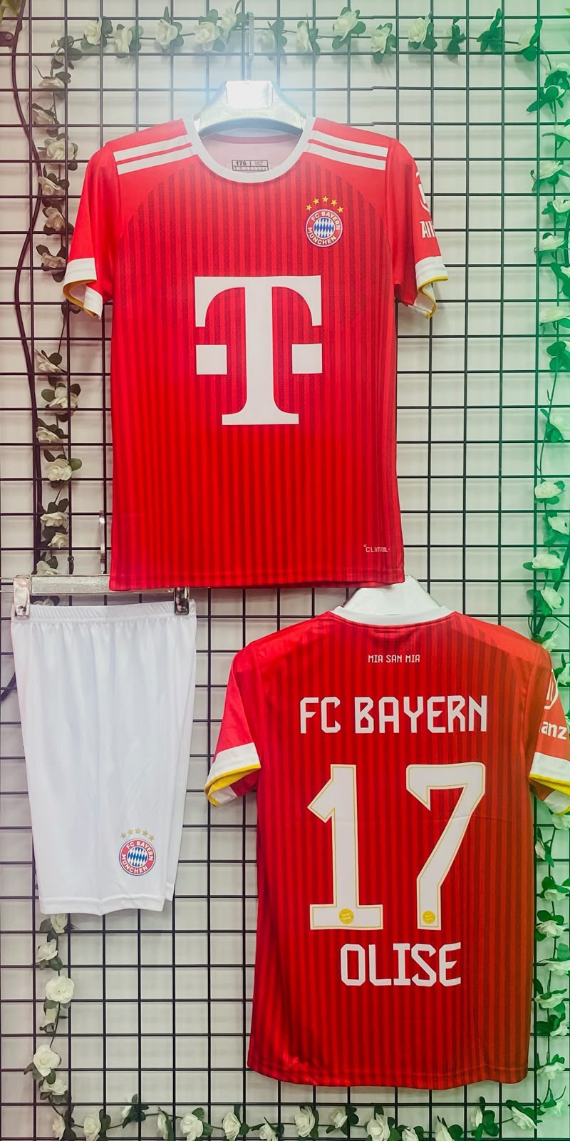 Children's jersey set FC Bayern Munich Olise 17 jersey pants