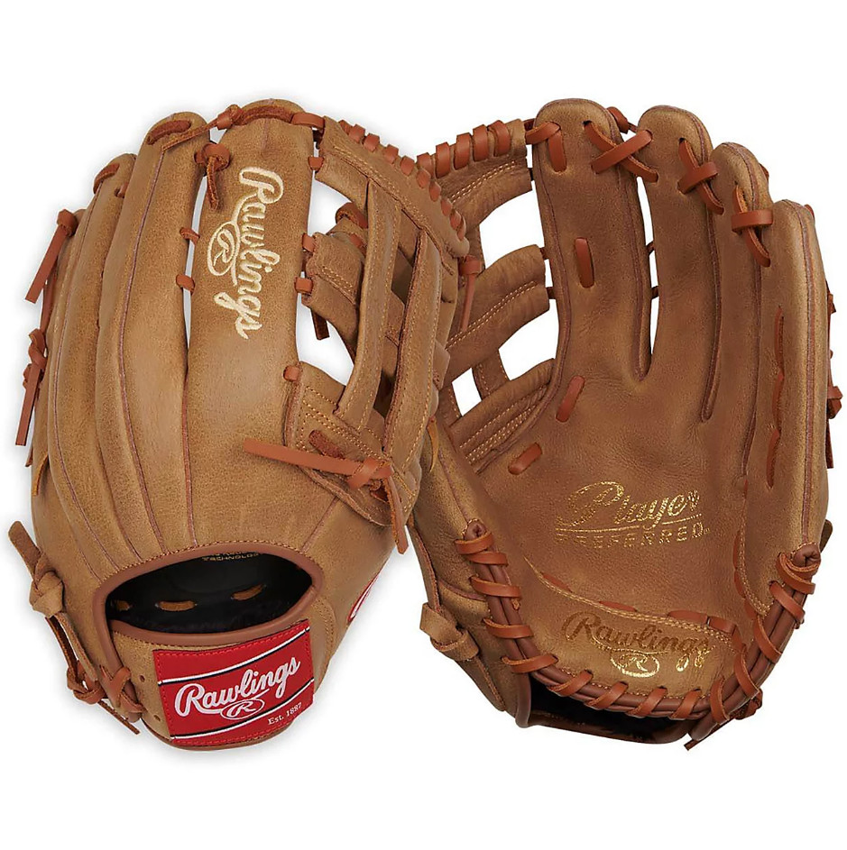 Rawlings Adults\' Player Preferred H-Web 12.75 in Baseball Glove, Right Hand Rawlings Adults\' Player Preferred H-Web 12.75 in Baseball Glove, Right Hand