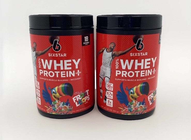 2X SIXSTAR 100% WHEY PROTEIN PLUS FRUIT LOOPS 1.81 LBS. EA EXP 05/2027+