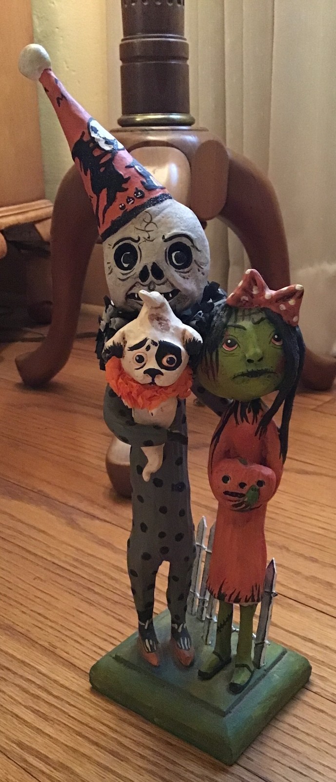 Bethany Lowe Debra Schoch Edgar, Ellen and Little Poe Figurine Halloween Retired