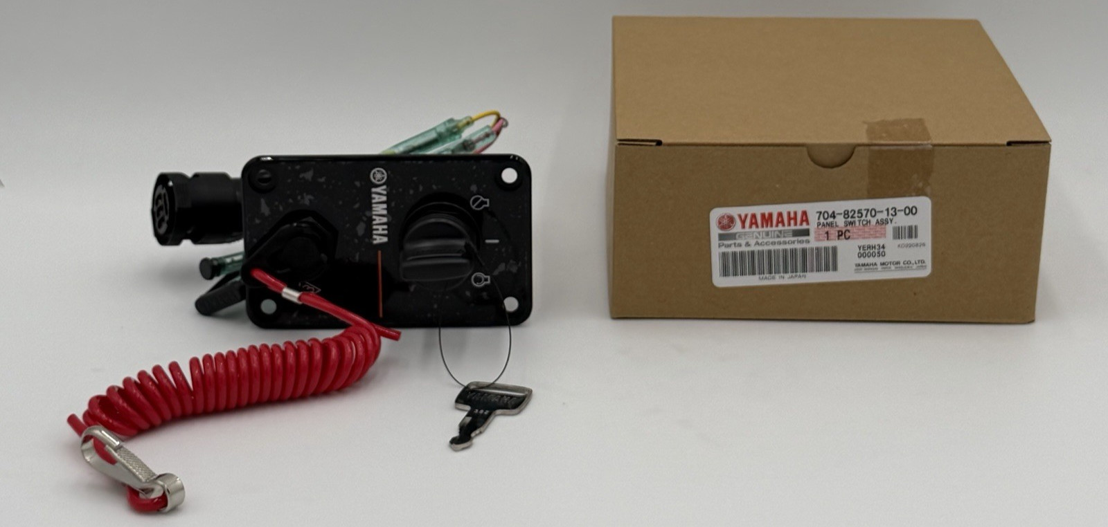 YAMAHA OEM Single Main KEY SWITCH PANEL ASSY 704-82570-13-00 Brand New NIB