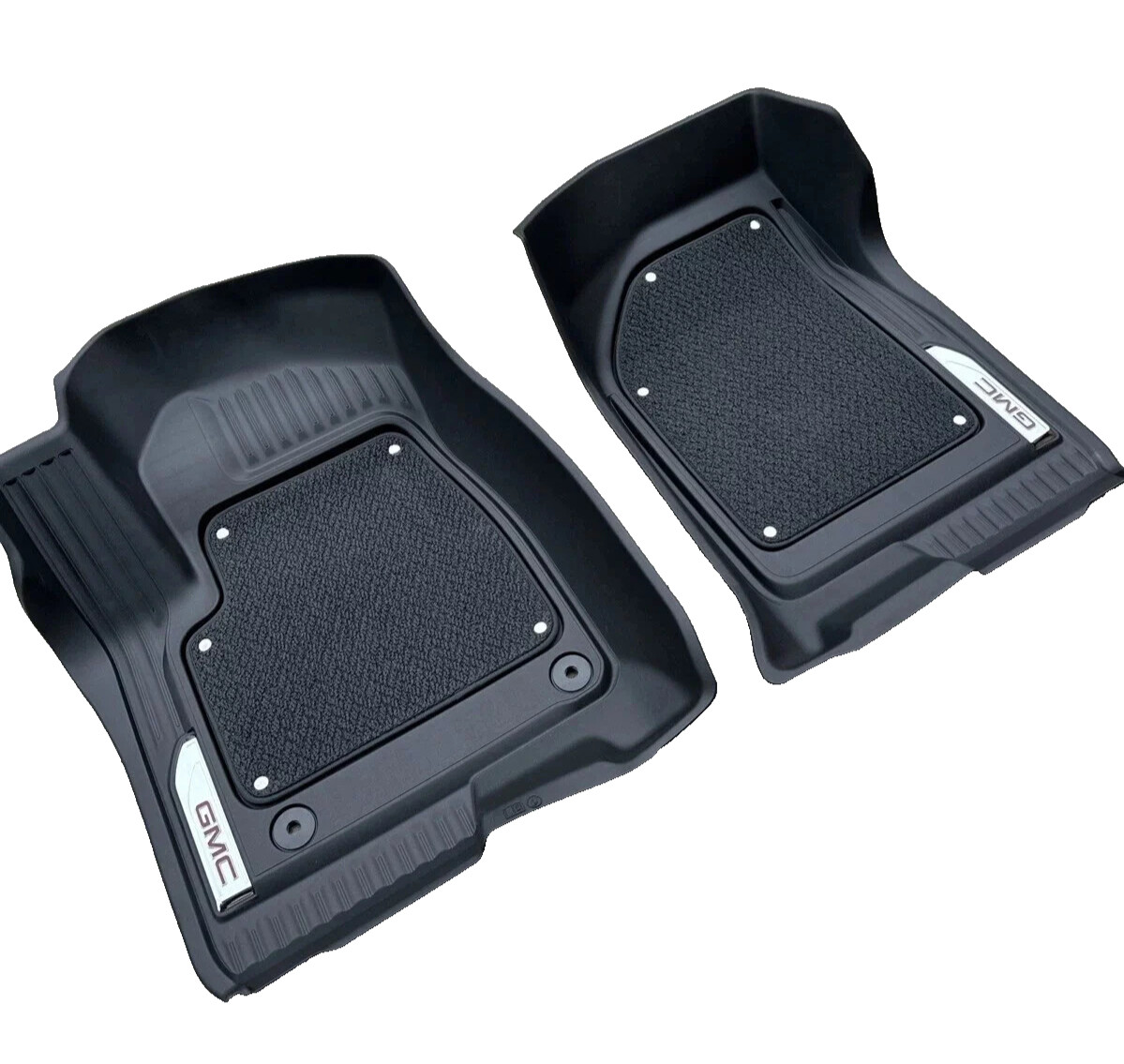 2019-2026 GMC Sierra Crew Cab Front & Rear Factory Floor Liners Black OEM