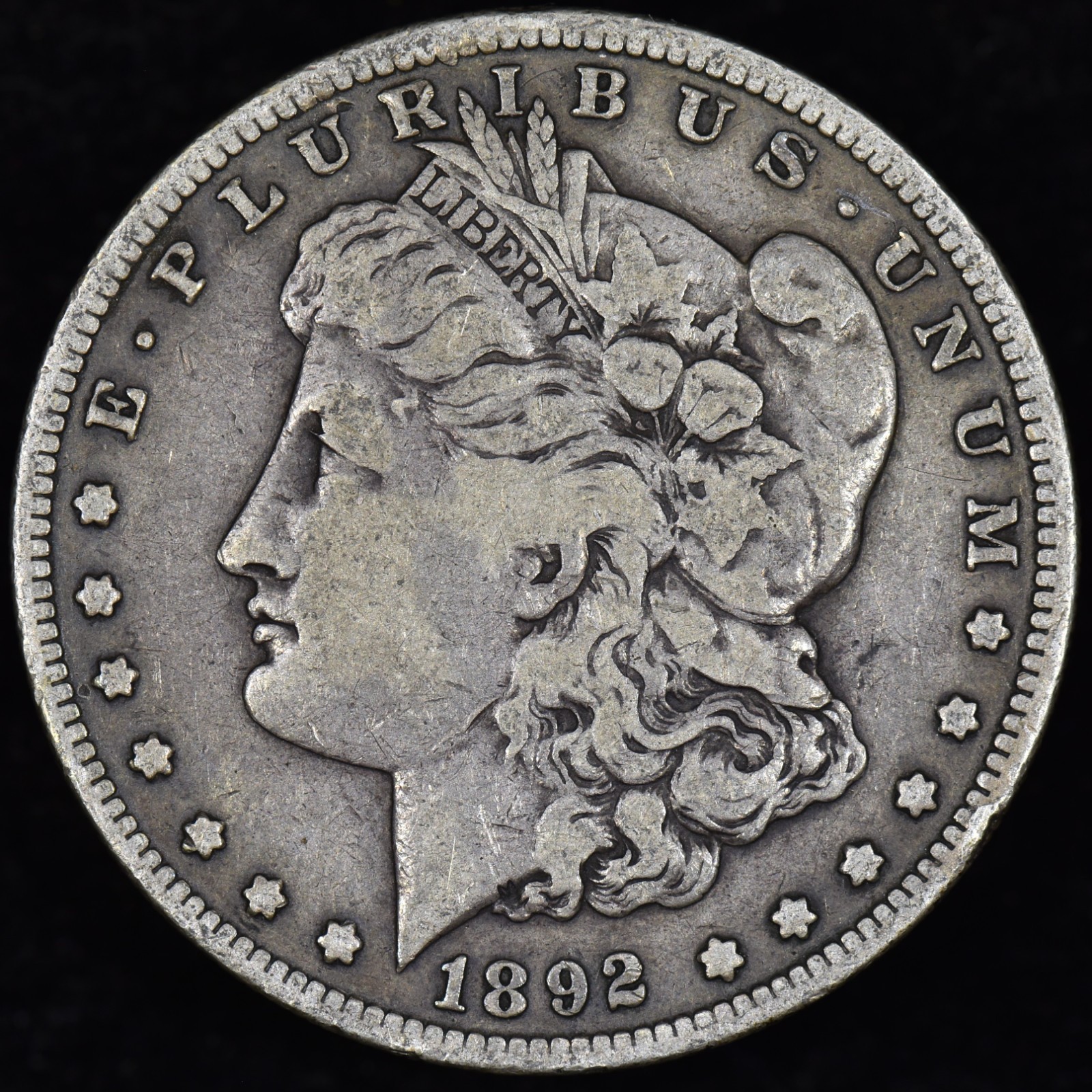 1892-S $1 MORGAN SILVER DOLLAR ✪ VF VERY FINE ✪ COIN SCARCE DATE I42 ◢TRUSTED◣
