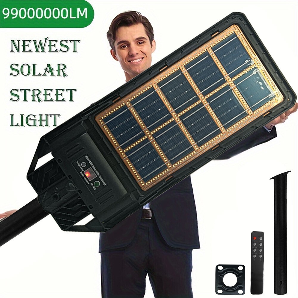 Commercial 99000000LM LED Outdoor Dusk to Dawn Solar Street Light Road Area Lamp Commercial 99000000LM LED Outdoor Dusk to Dawn Solar Street Light Road Area Lamp