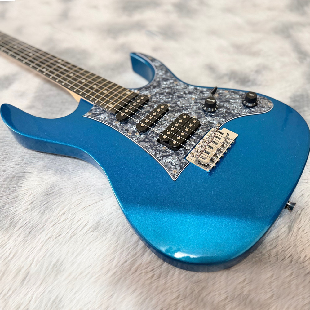 Full Size Blue Electric Guitar ST SSH Configuration Fast Shipping Full Size Blue Electric Guitar ST SSH Configuration Fast Shipping