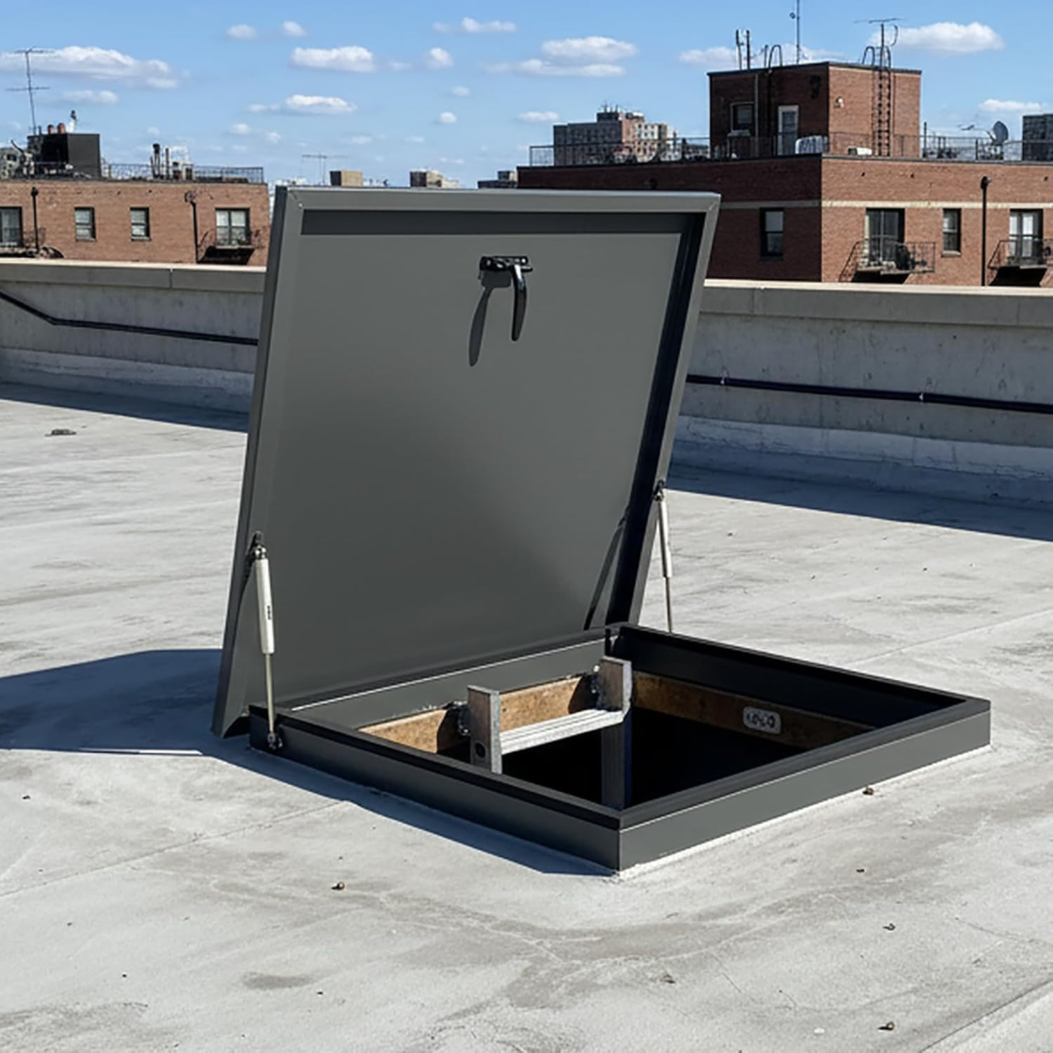 35.4''X35.4'' Roof Access Hatch Security Door, Galvanized Steel Roof Hatch Cover