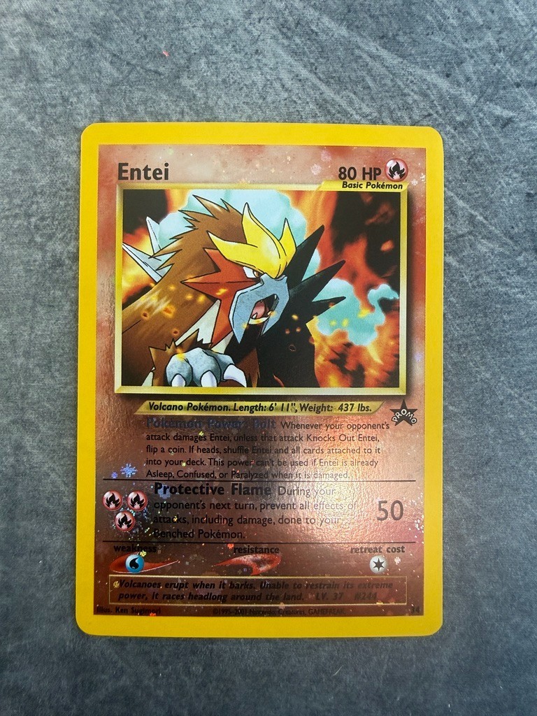 Pokemon TCG Entei 34/53 Wotc Promo Reverse Holo