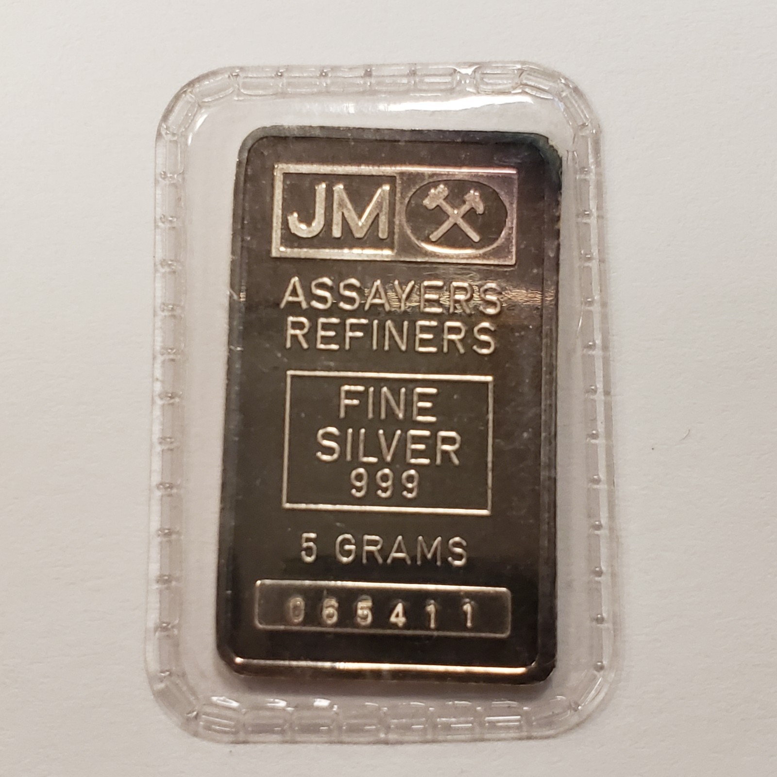 5 gram .999 Silver Bar - JM Johnson Matthey - Sealed - SKU-U3013 STOCK
