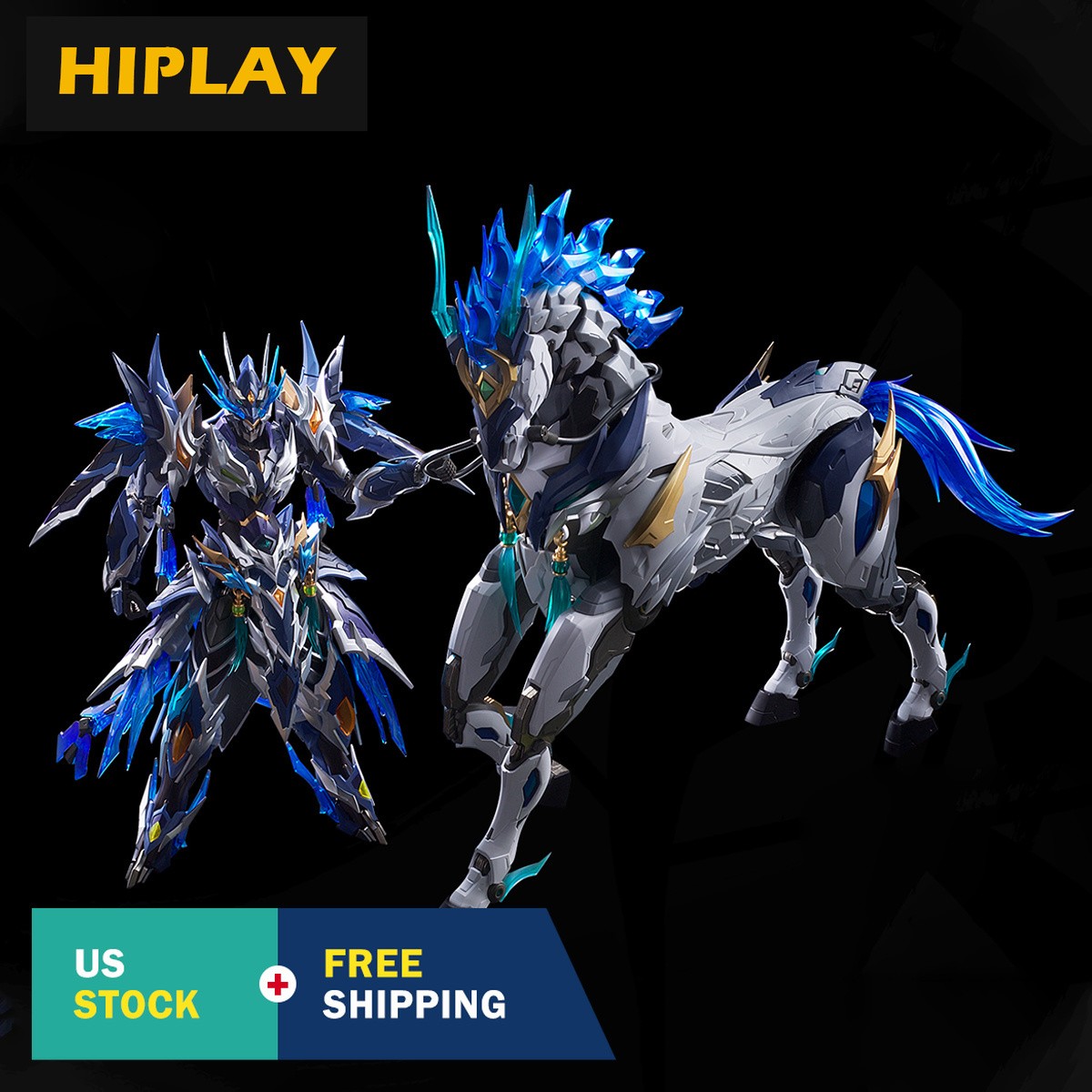 HiPlay Motor Nuclear Zhao Yun & Jade Orchid White Dragon Horse Alloy Model Kit