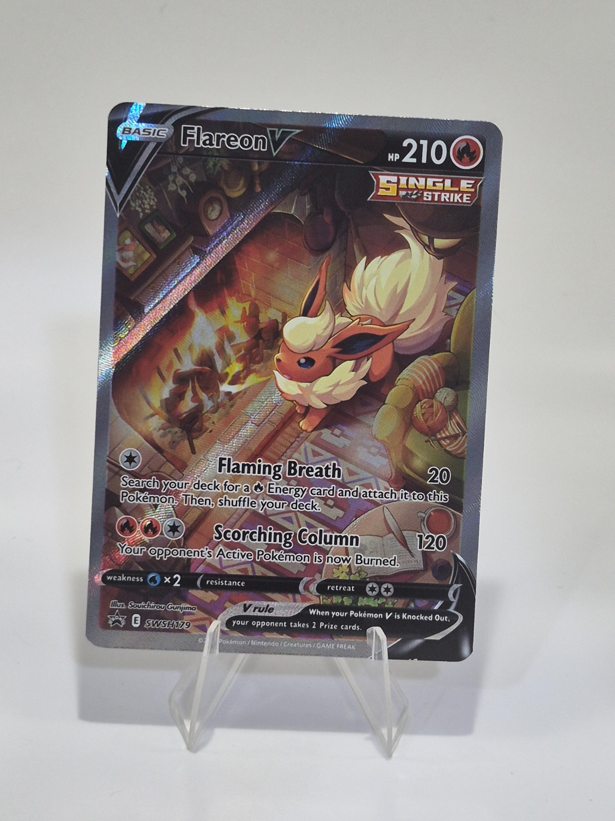 Flareon V - SWSH179 - SWSH: Sword & Shield Promo Card