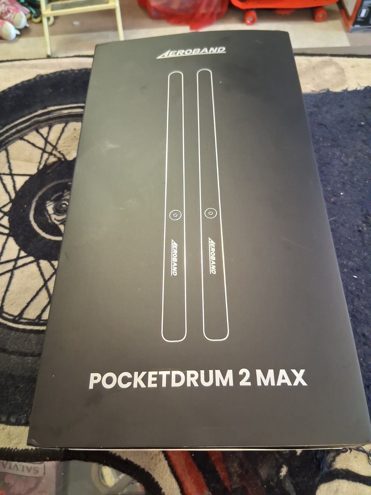 Aeroband Pocket Drum 2 MAX Air Drum Sticks & Pedals & Bluetooth Adapter Aeroband Pocket Drum 2 MAX Air Drum Sticks & Pedals & Bluetooth Adapter