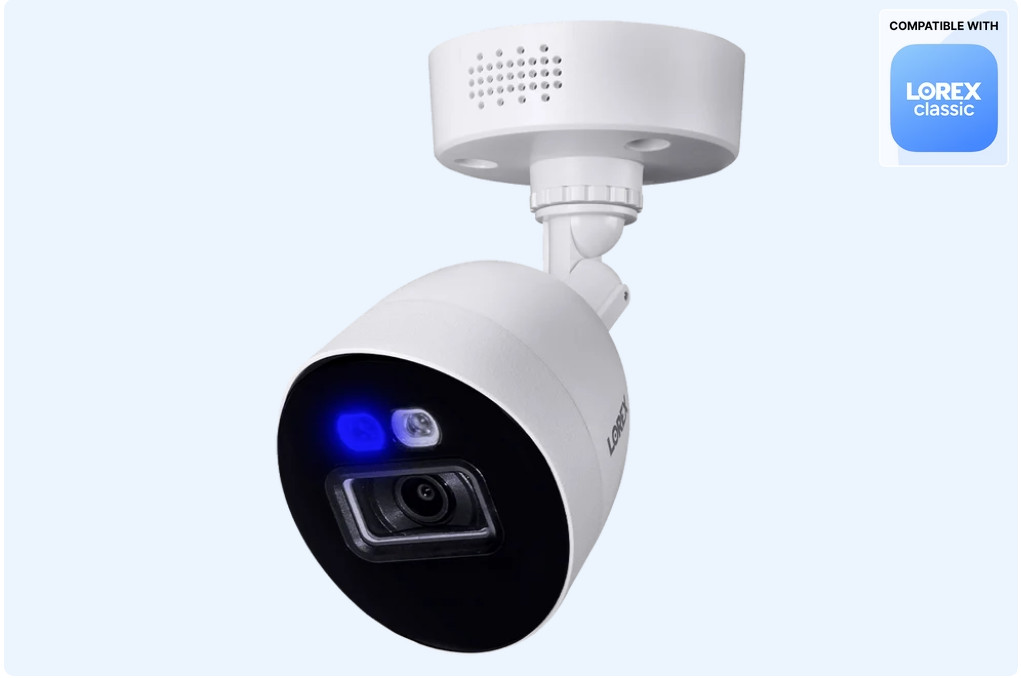 Lorex 4K Smart Deterrence CVI Wired Bullet Camera C884DA Lorex 4K Smart Deterrence CVI Wired Bullet Camera C884DA