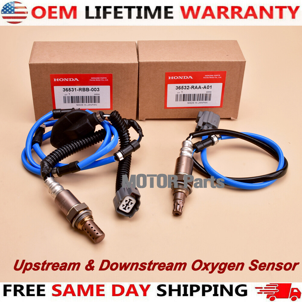 Genuine OEM 2PCS Upstream & Downstream Oxygen Sensor O2 for 2003-07 Accord 2.4L Genuine OEM 2PCS Upstream & Downstream Oxygen Sensor O2 for 2003-07 Accord 2.4L