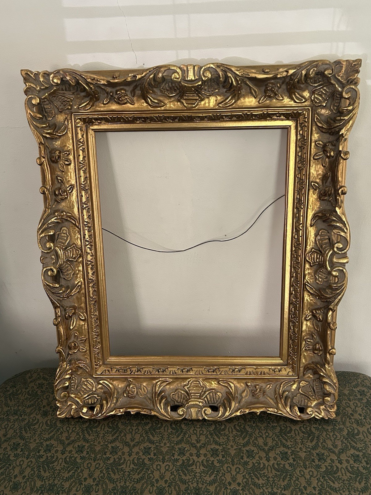 Antique French Baroque High Relief Gold Gilt Picture Frame 22 X 26