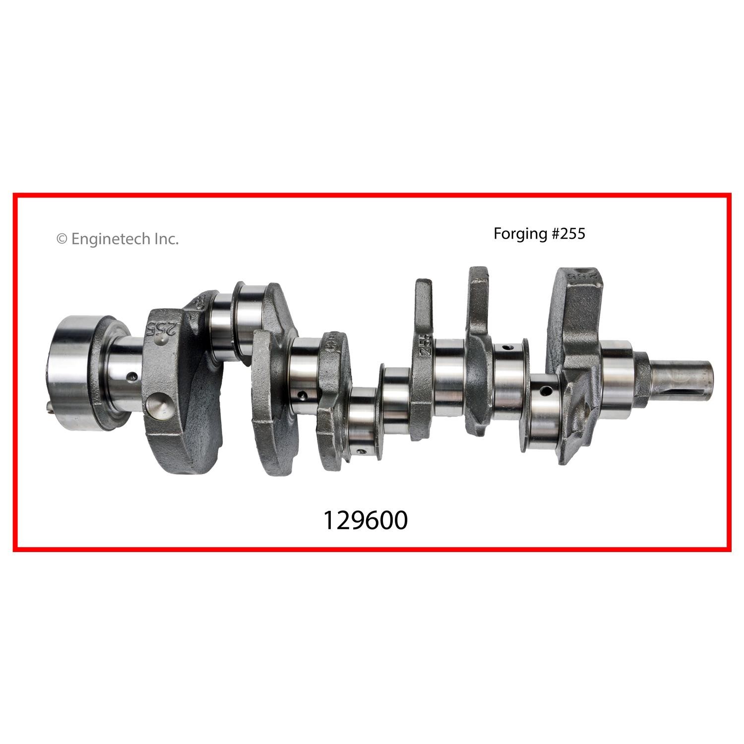 Enginetech Remanufactured Engine Crankshaft Kit with Main and Rod Bearings