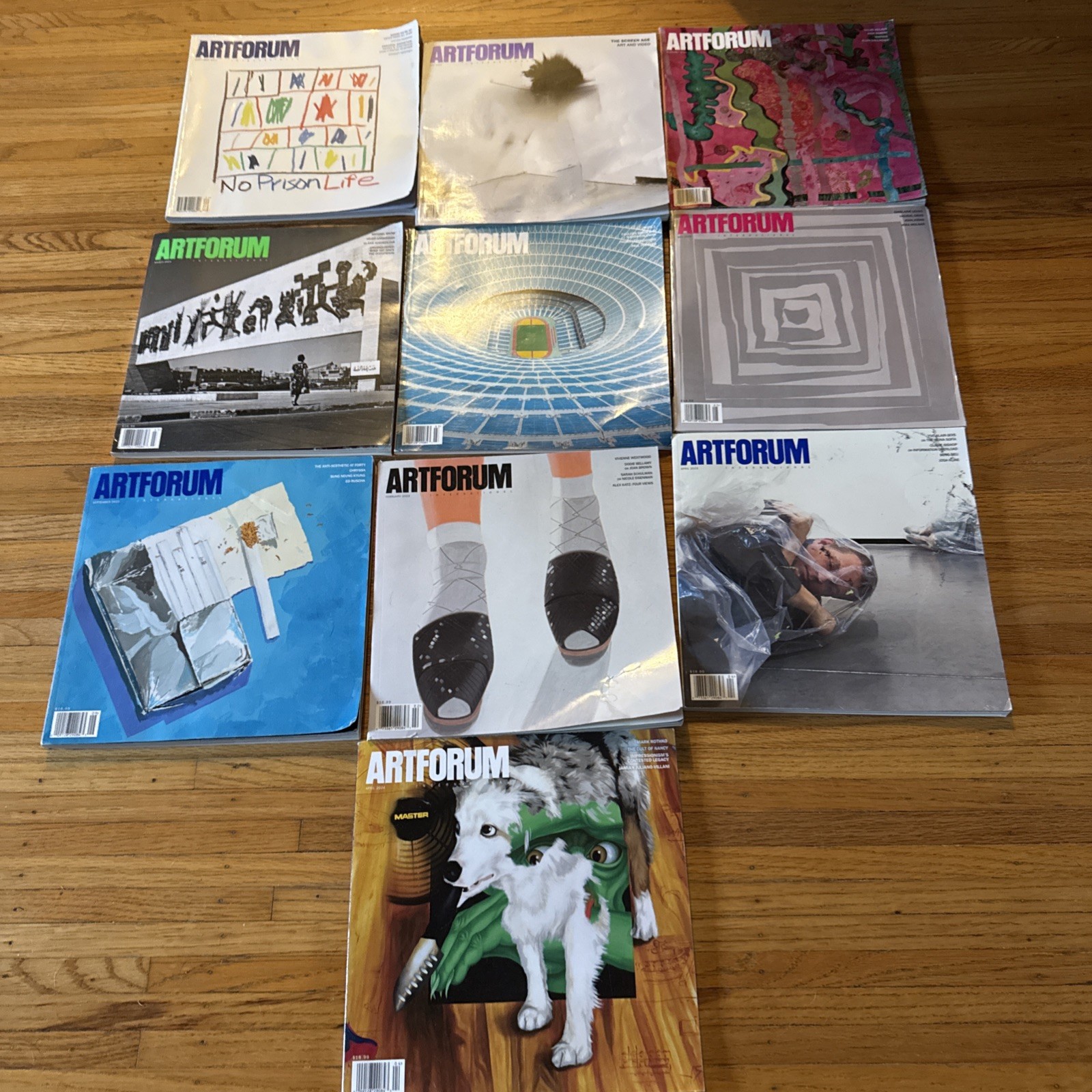 Artforum Magazine Lot Of 10 2020. 2023 And 2024 Artforum Magazine Lot Of 10 2020. 2023 And 2024