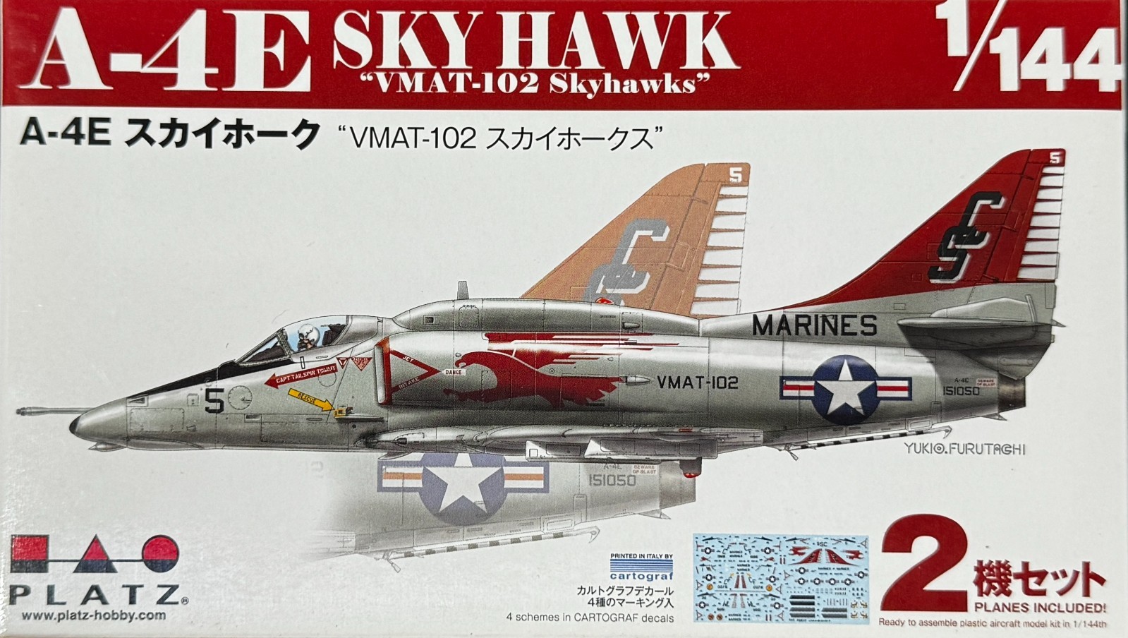 1/144 FighterBomber : Douglas A-4E Skyhawk [4 x USMC Ops] #PDR17 : PLATZ