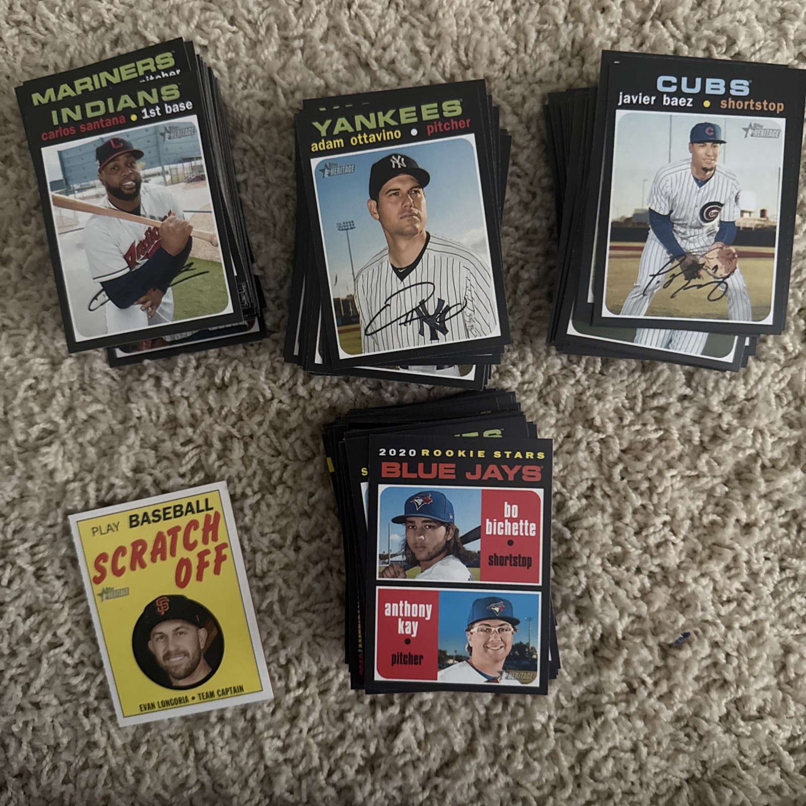 Lot of Approximately 200 2020 Topps Heritage Cards Lot of Approximately 200 2020 Topps Heritage Cards