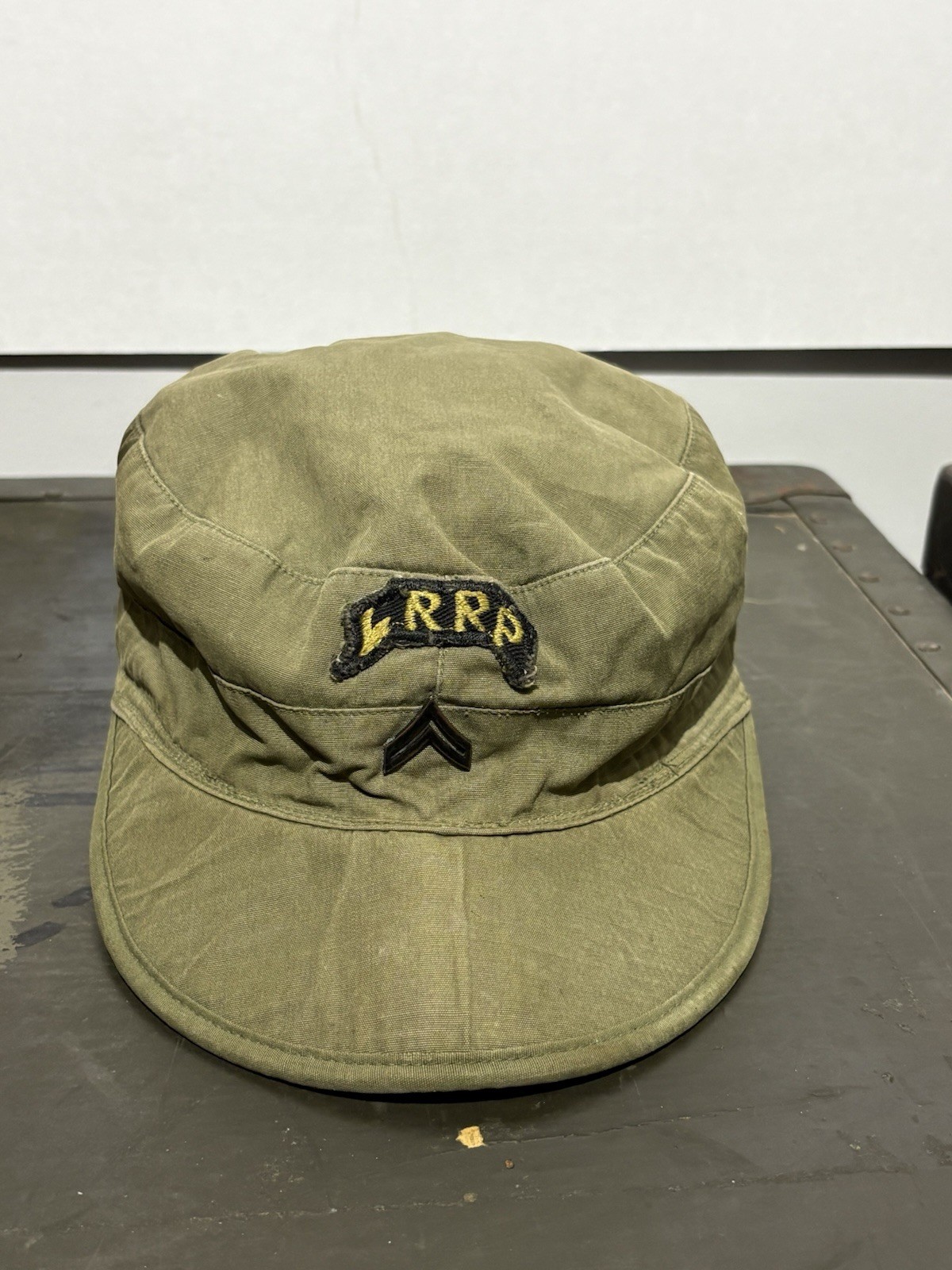 US Army Named Field Cap Early LRRP Ranger Tab Corporal Vietnam Korea Era US Army Named Field Cap Early LRRP Ranger Tab Corporal Vietnam Korea Era