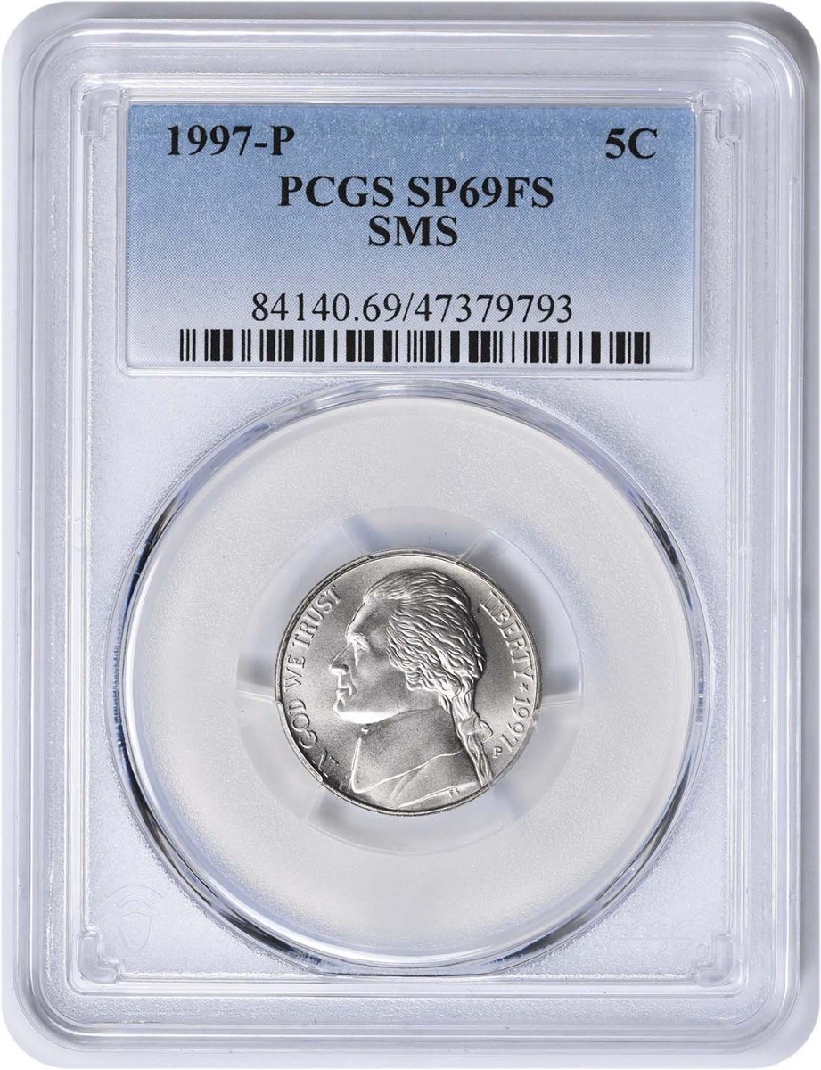 1997-P Jefferson Nickel SMS SP69FS PCGS