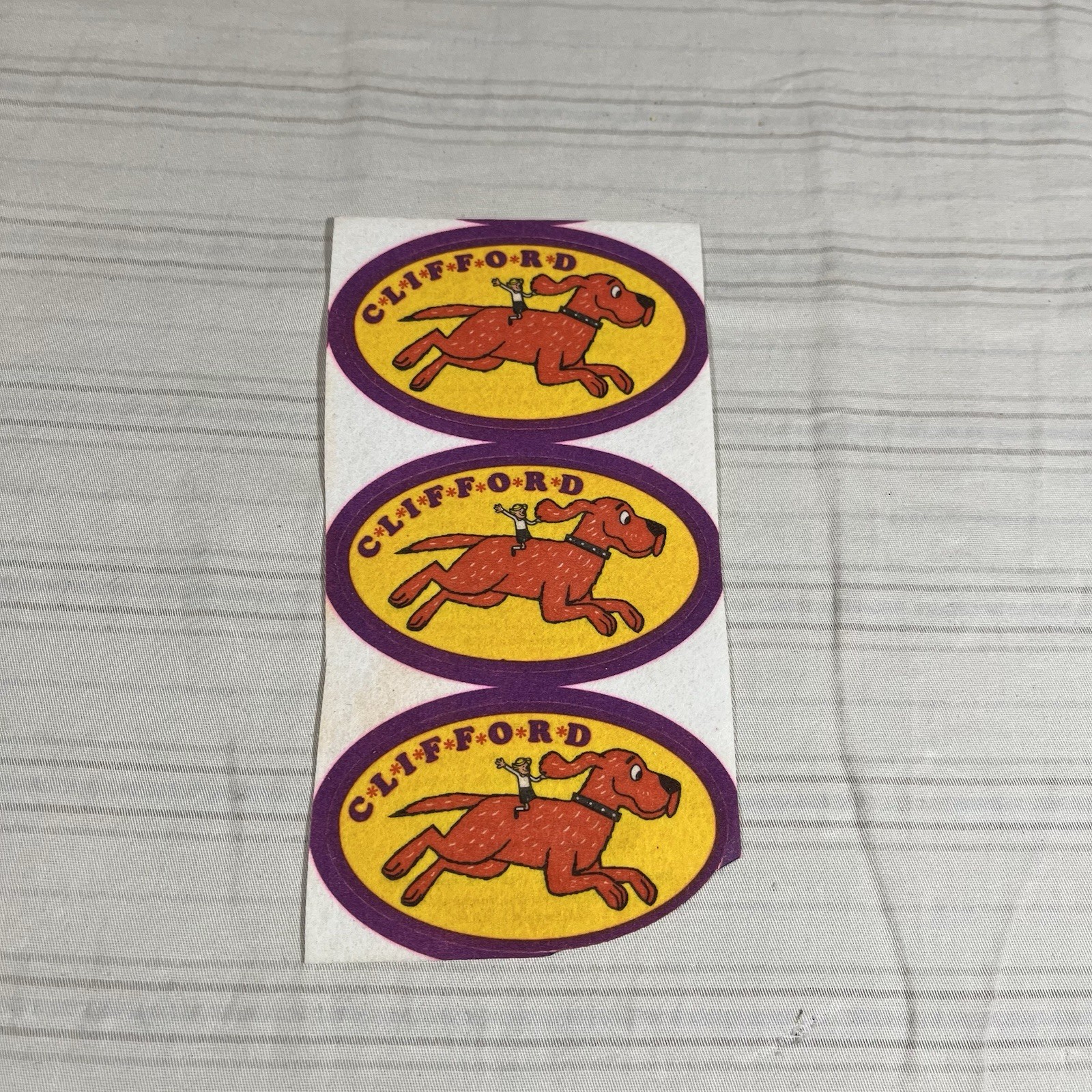3 RARE Vintage Clifford the Big Red Dog 1979 Iron on Patch Stickers Scholastic 3 RARE Vintage Clifford the Big Red Dog 1979 Iron on Patch Stickers Scholastic